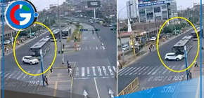 Camioneta choca con bus y hiere a cinco en Independencia