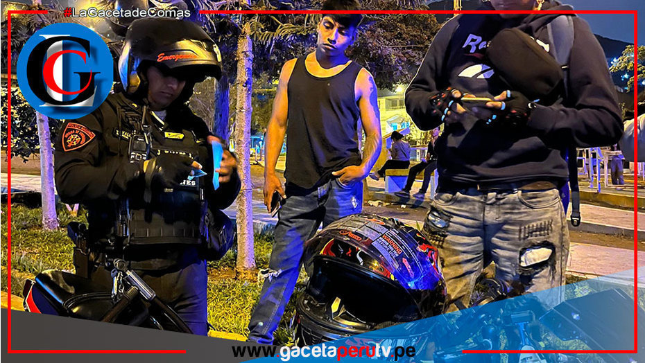 Intervienen a más de 100 personas motociclistas y mototaxistas en Comas por seguridad