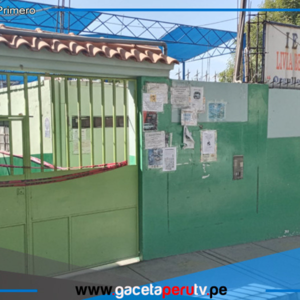 Colapso de techo en colegio "Livia Bernal de Baltazar"