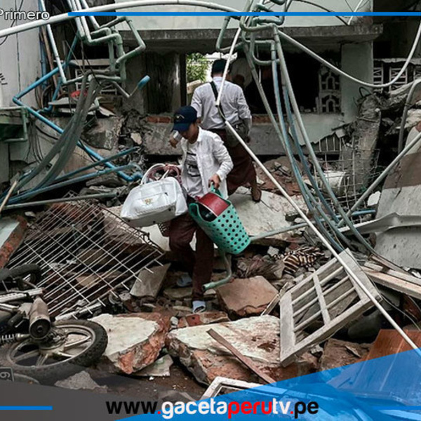 Sube a más de 1.600 muertos tras sismo en Myanmar