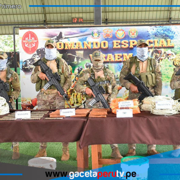  Fuerzas Armadas decomisan explosivos de Sendero Luminoso