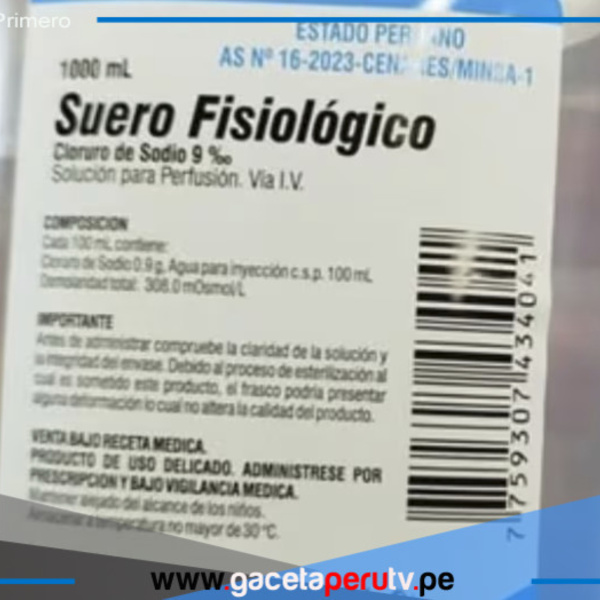 Suero mortal: Minsa anuncia el retiro total del suero fisiológico defectuoso en todo el Perú