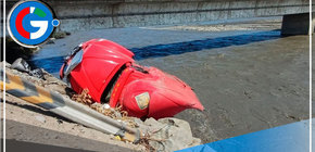 Chimbote: Tráiler cae al río Santa