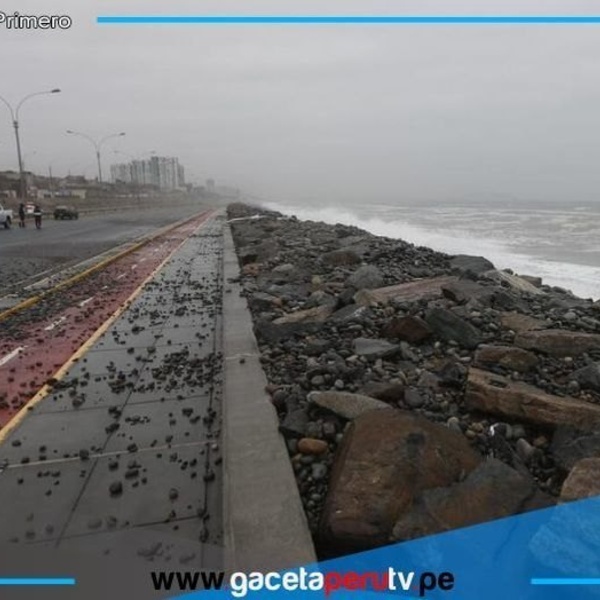 Oleaje moderado restringe actividades marítimas en sectores del litoral 
