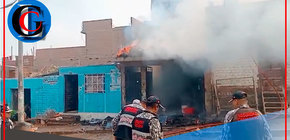 Serenos y bomberos apagan incendio en Comas