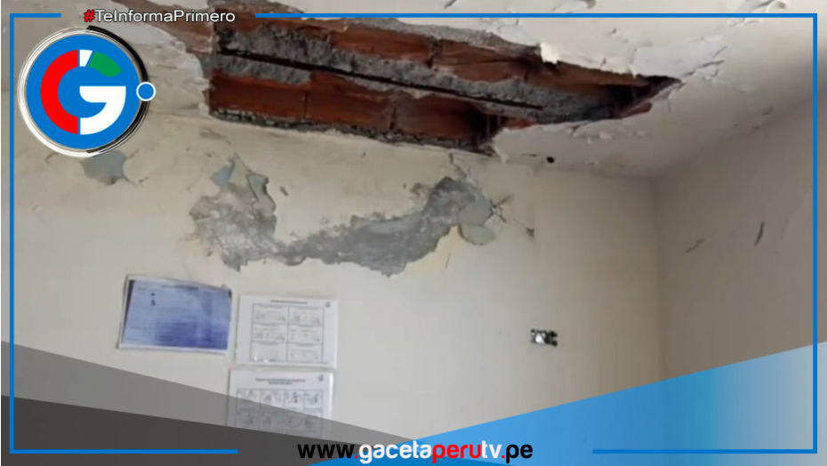 Colapso de techo en Centro de Salud de Arequipa 