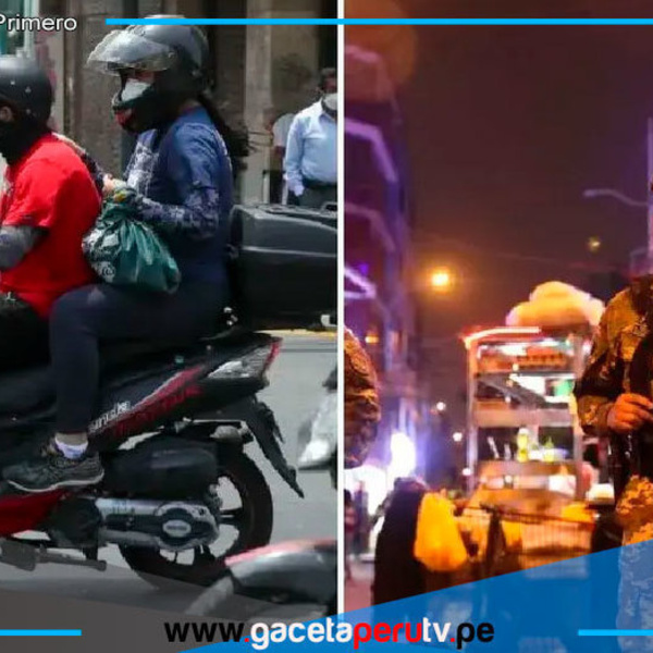 Gobierno prohíbe dos personas en moto en emergencia