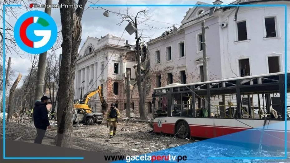 Ataque ruso en la ciudad ucraniana de Sumi.