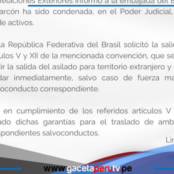Dina Boluarte otorga salvoconducto a Nadine Heredia e hijo para salir del país