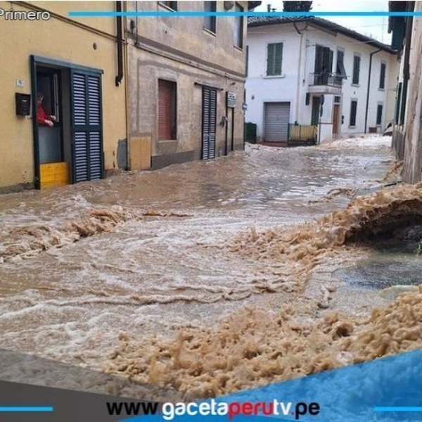 Emilia-Romaña continúa en alerta roja por intensas lluvias. 