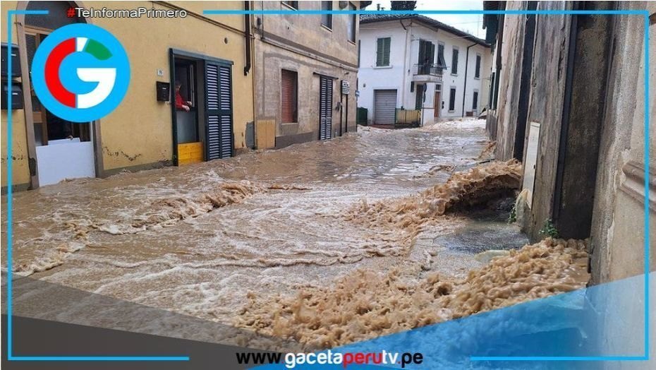 Emilia-Romaña continúa en alerta roja por intensas lluvias. 