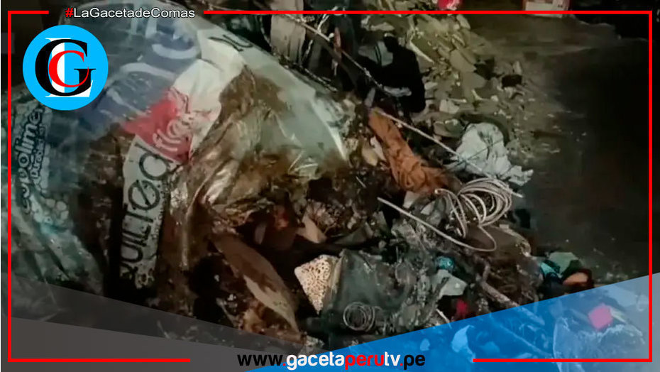 Explosión de gas en Comas deja tres heridos graves
