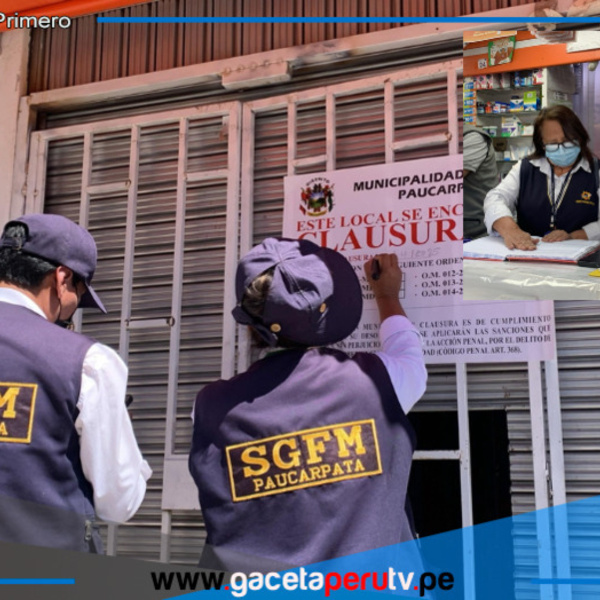 Clausuran nueve Farmacias en Paucarpata Arequipa