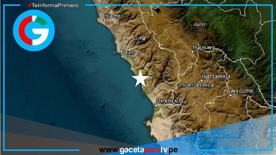 Sismo de 3, 6 remeció Lima esta mañana