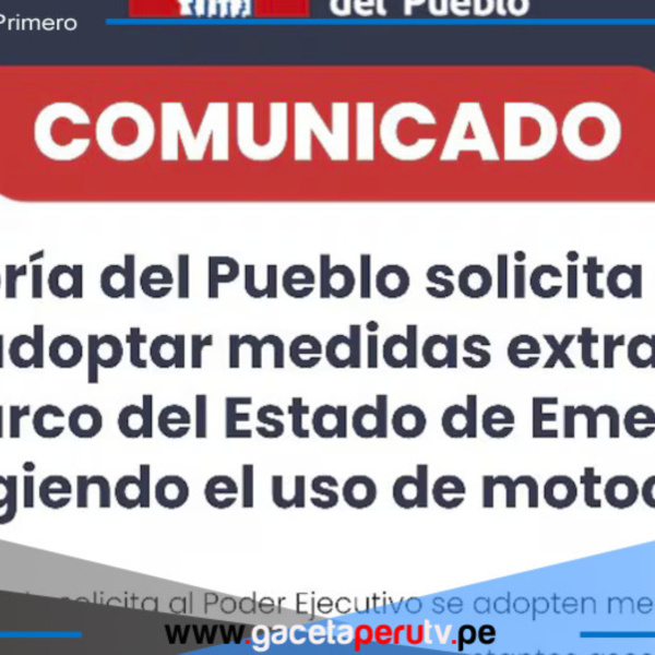 Defensoría pide que prohíban motos lineales desde las 6 p.m. en Lima y Callao