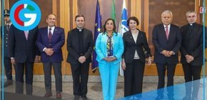  Presidenta Dina Boluarte llegó al Vaticano para ceremonia papal solemne 