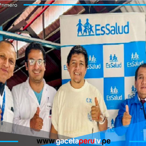 EsSalud Cajamarca salva vida tras accidente con vara de fierro