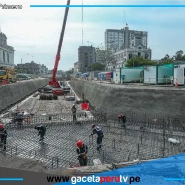 Avance significativo en la Estación Central de la Línea 2 del Metro de Lima 