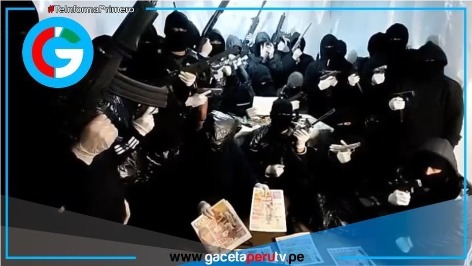 Difunden video de banda criminal que lanza amenazas contra Policía 