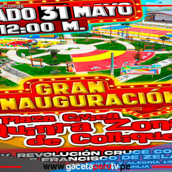 Comas inaugura moderno espacio deportivo en quinta zona