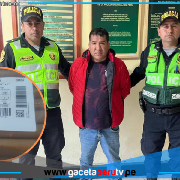 PNP detiene a sujeto con 312 cartuchos de dinamita