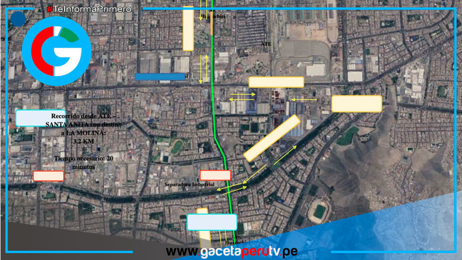 Lima aprueba paso a desnivel sobre avenida Huarochirí y Carretera Central