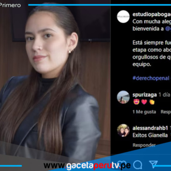 Melissa Klug celebra ingreso de su hija Gianella Marquina a prestigioso estudio de abogados
