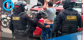 Serenos y policías capturan ladrones tras audaz persecución