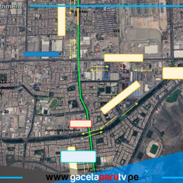Lima aprueba paso a desnivel sobre avenida Huarochirí y Carretera Central