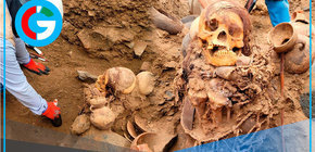 Hallan momia milenaria Chancay durante instalación de gas en Puente Piedra