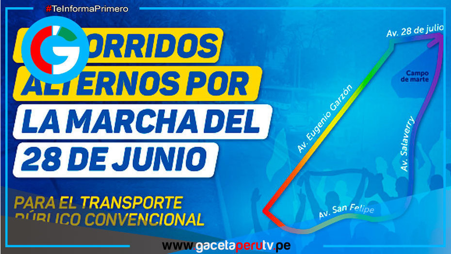 ATU anuncia desvíos temporales por marcha del Orgullo en Jesús María