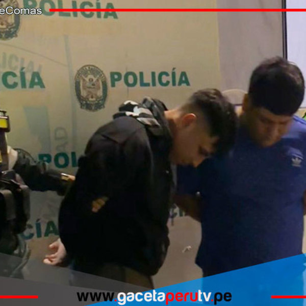 Serenos y policías capturan a dos sospechosos armados en Comas