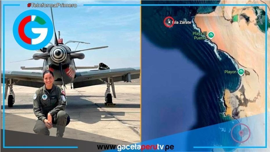 Cuerpo de Ashley Vargas hallado en avión sumergido en mar de Paracas