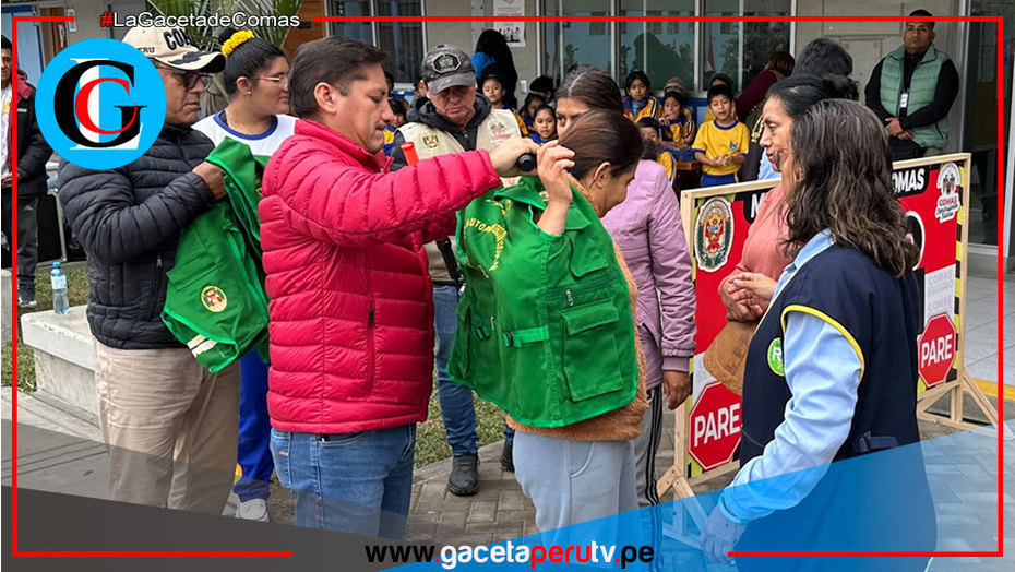 Municipalidad de Comas equipa brigadas escolares con material preventivo