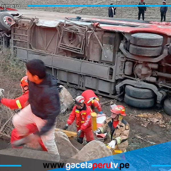 Bus interprovincial se vuelca y causa seis muertes en Pativilca