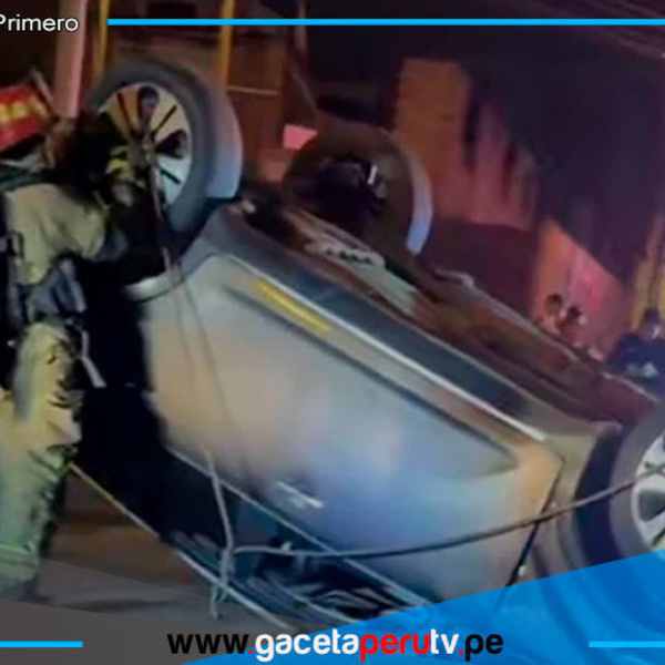 Dos personas heridas tras aparatoso accidente en Chorrillos