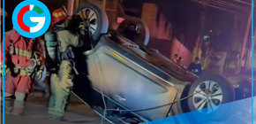 Dos personas heridas tras aparatoso accidente en Chorrillos