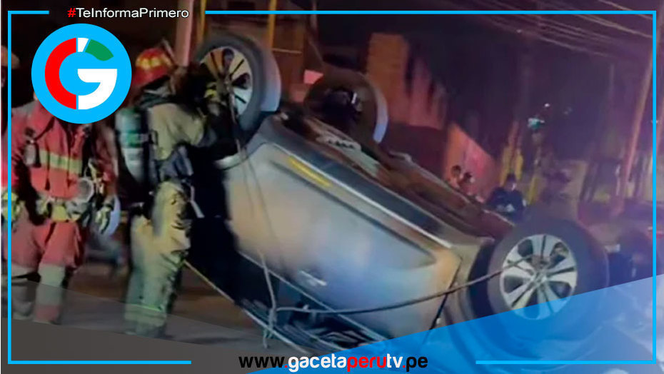 Dos personas heridas tras aparatoso accidente en Chorrillos