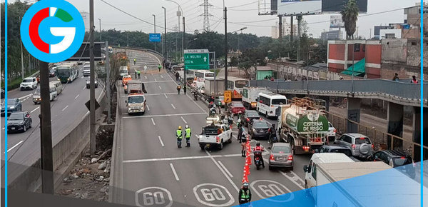 Triple choque bloquea Javier Prado y deja dos personas heridas