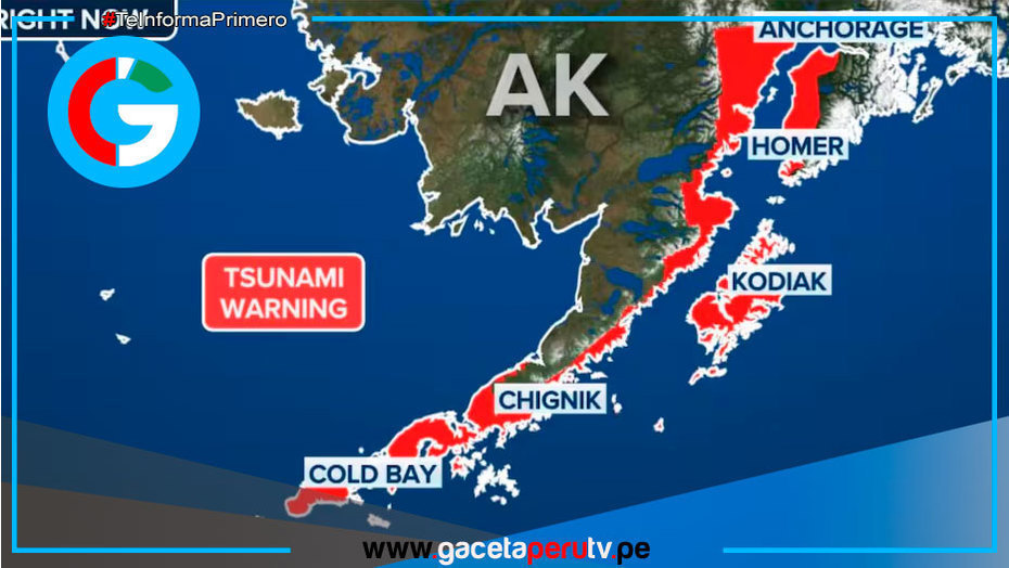 Epicentro sur de Alaska provoca alarma y orden de evacuación inmediata