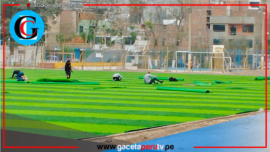 Ulises Villegas moderniza tres campos deportivos en Comas