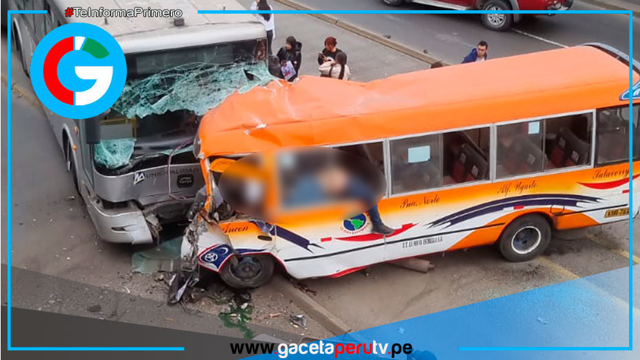 Choque entre cúster y Metropolitano deja cuatro personas fallecidas varios heridos