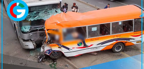 Choque entre cúster y Metropolitano deja cuatro personas fallecidas varios heridos