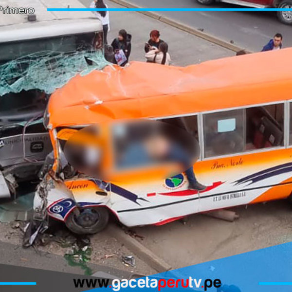 Choque entre cúster y Metropolitano deja cuatro personas fallecidas varios heridos