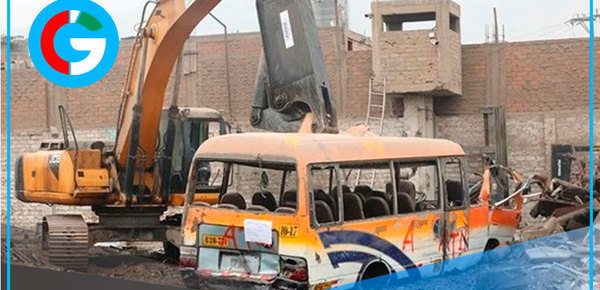 MTC destruye 162 vehículos informales para mejorar seguridad en transporte público