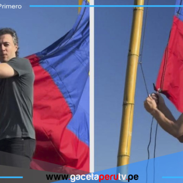 Precandidato aliado a Gustavo Petro iza bandera extranjera en Isla Chinería