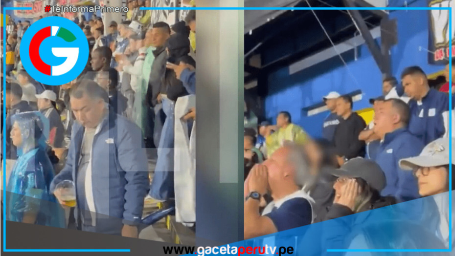 Congresista es captado en estadio mientras el Pleno sesionaba