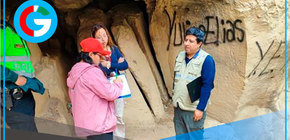 Grafitis, quemas y rayaduras dañan petroglifos en Huari, Áncash