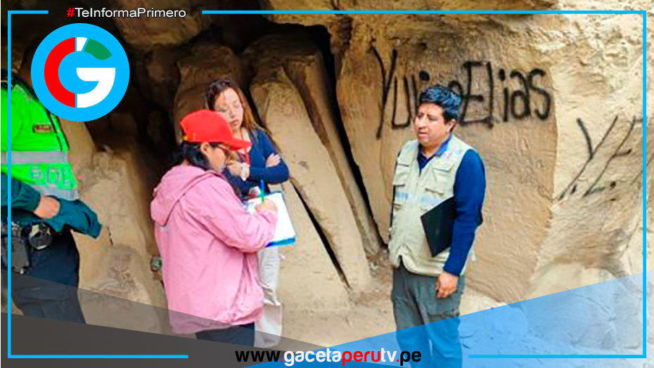 Grafitis, quemas y rayaduras dañan petroglifos en Huari, Áncash