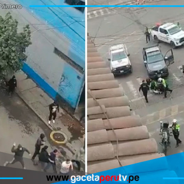Barristas protagonizan violento enfrentamiento en Surquillo; al menos un detenido